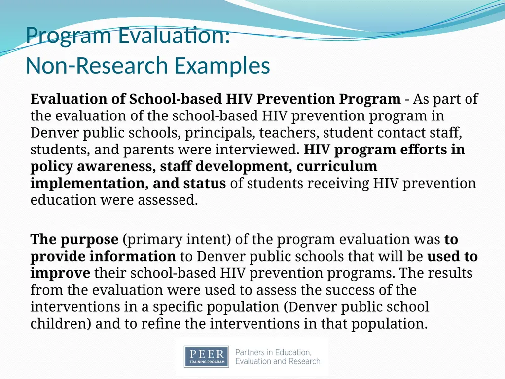 Introduction to Research & Evaluation Module - slide 13 of 31