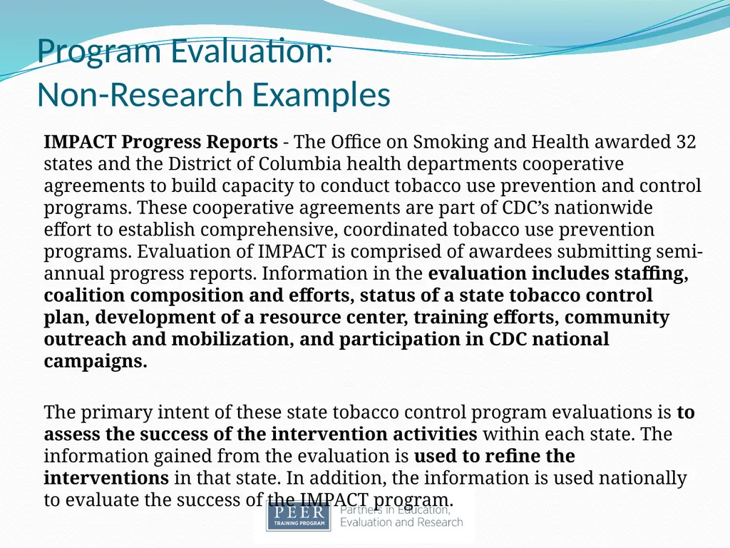 Introduction to Research & Evaluation Module - slide 14 of 31