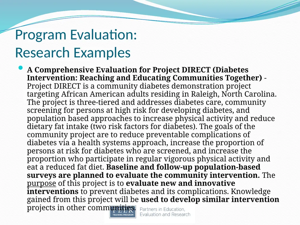 Introduction to Research & Evaluation Module - slide 16 of 31