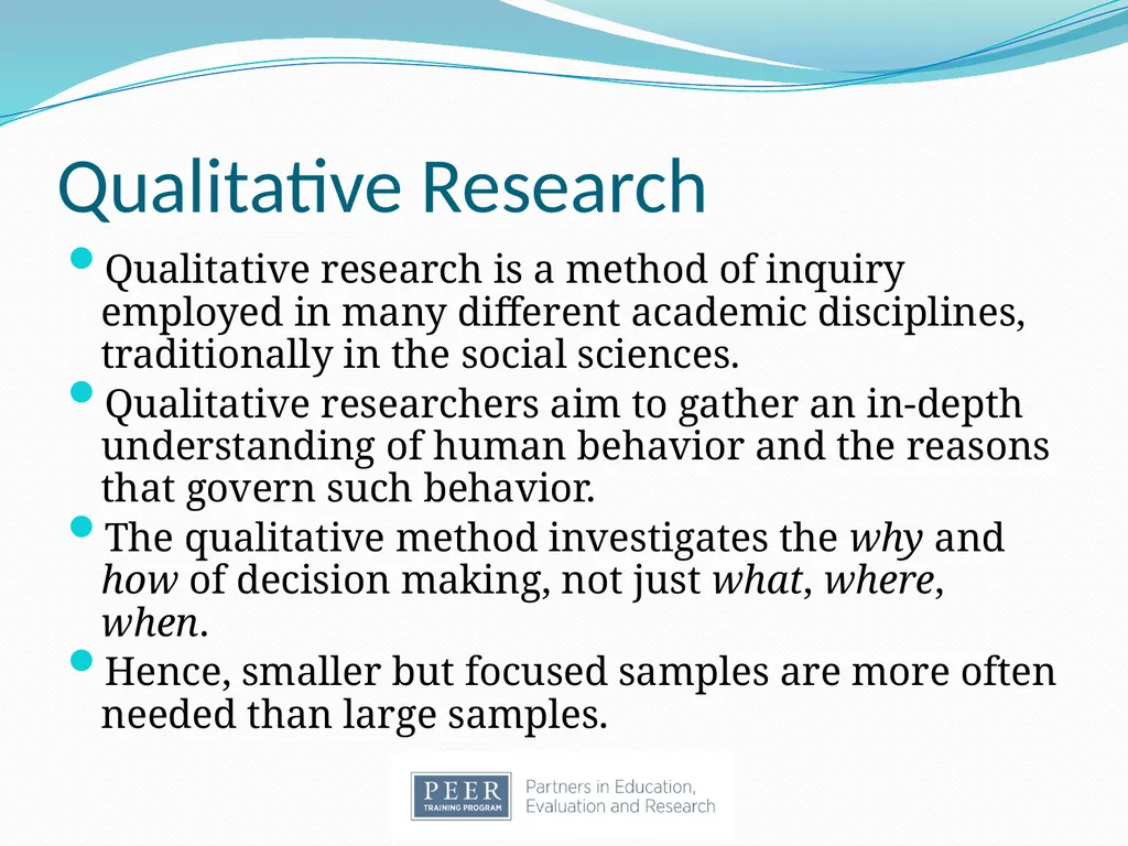Introduction to Research & Evaluation Module - slide 26 of 31