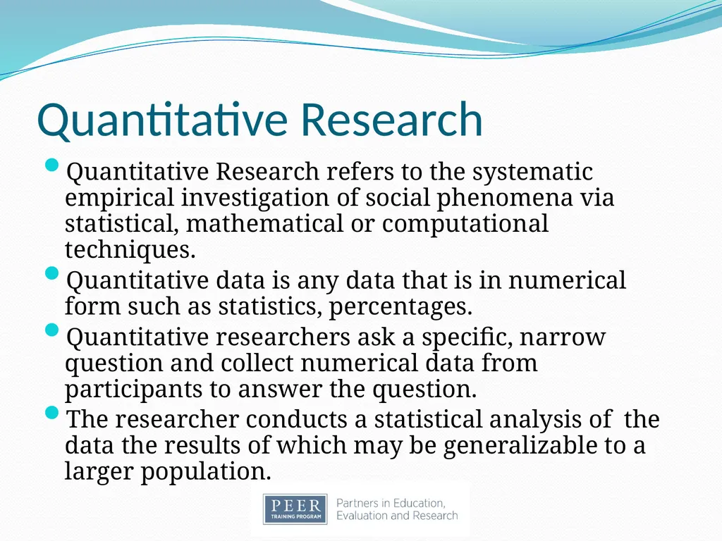Introduction to Research & Evaluation Module - slide 28 of 31