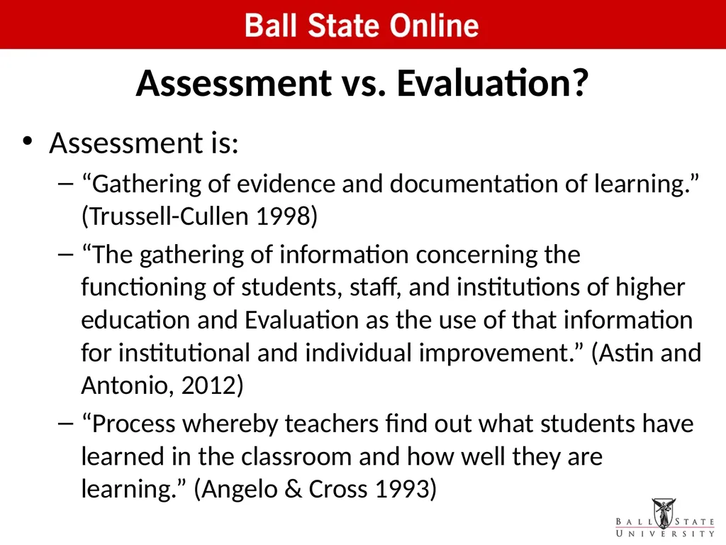Assessment in the Classroom: Making it Work Online - slide 3 of 37