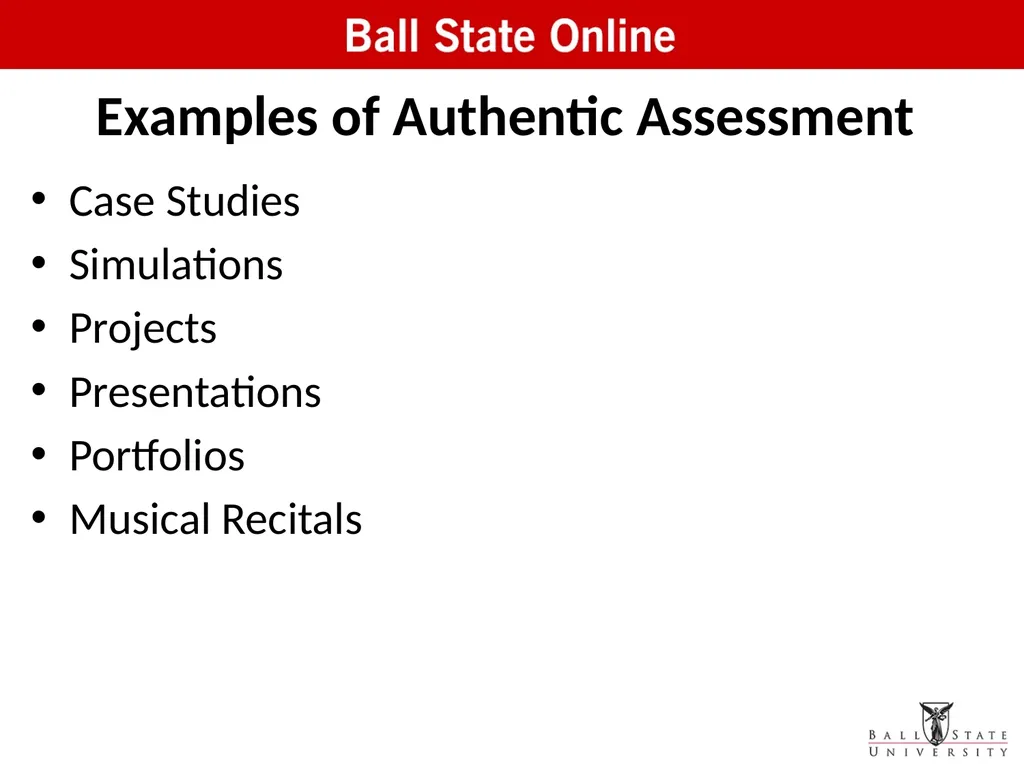 Assessment in the Classroom: Making it Work Online - slide 19 of 37