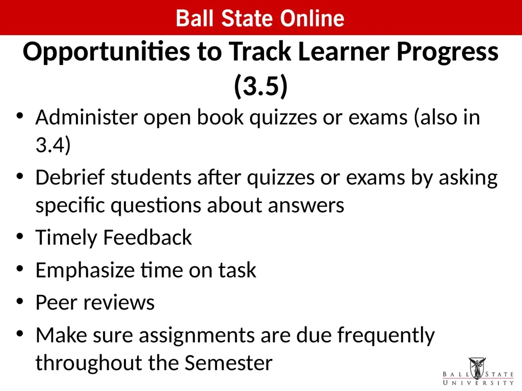 Assessment in the Classroom: Making it Work Online - slide 33 of 37