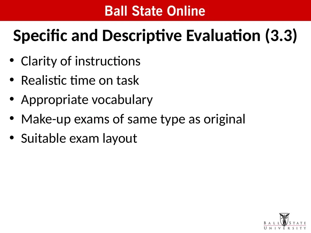 Assessment in the Classroom: Making it Work Online - slide 31 of 37