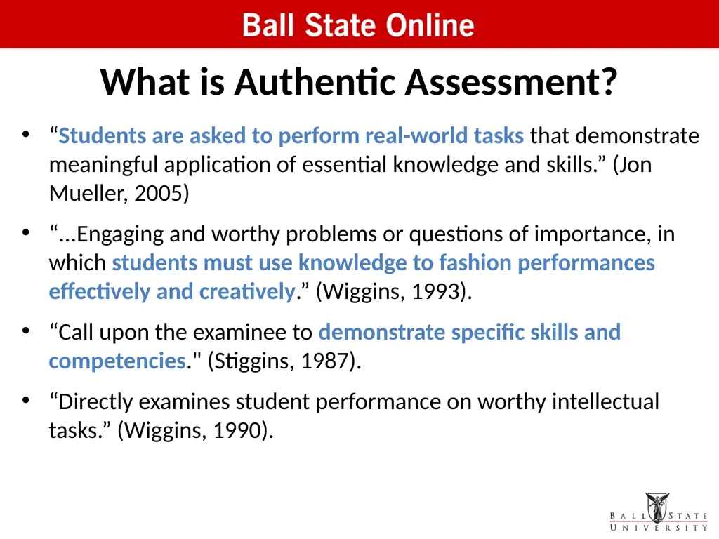 Assessment in the Classroom: Making it Work Online - slide 17 of 37