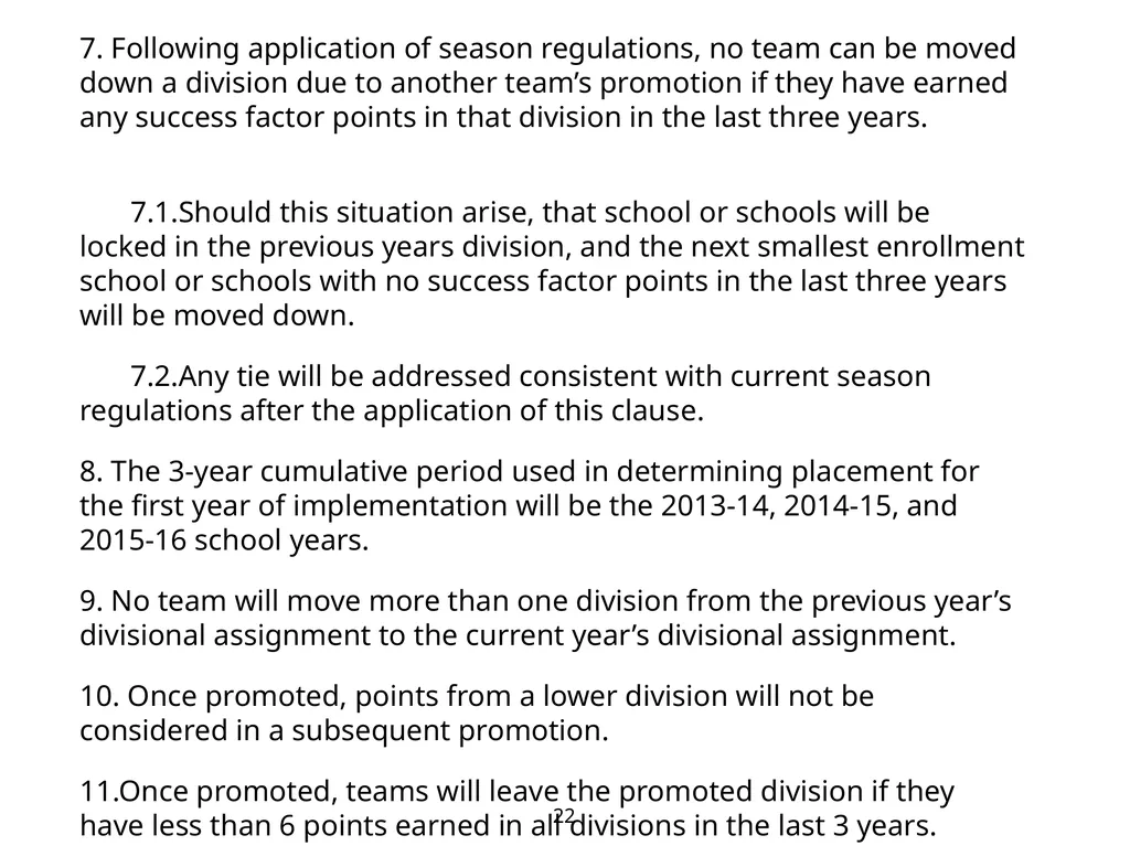 Competitive Equity Ad Hoc Committee Proposal - slide 22 of 24