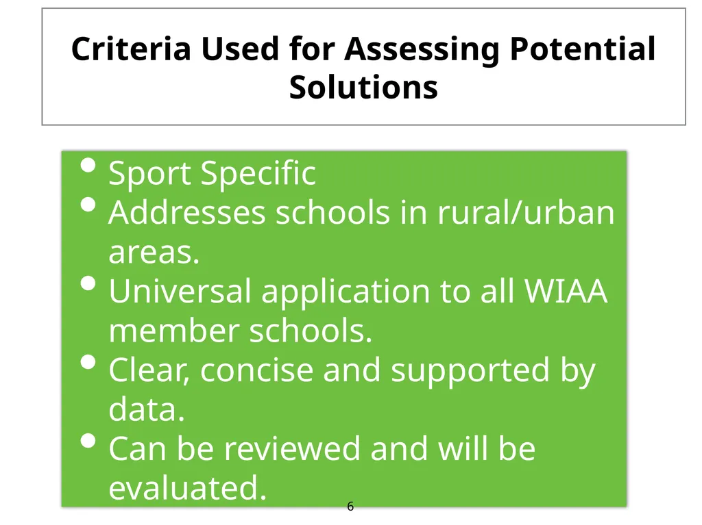 Competitive Equity Ad Hoc Committee Proposal - slide 6 of 24