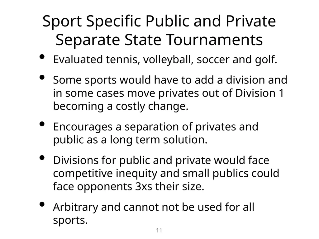 Competitive Equity Ad Hoc Committee Proposal - slide 11 of 24