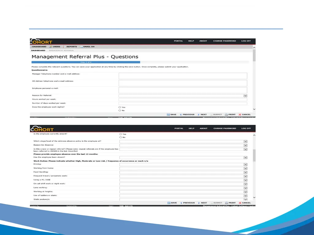 Cohort Training Management Referrals Introduction - slide 16 of 22