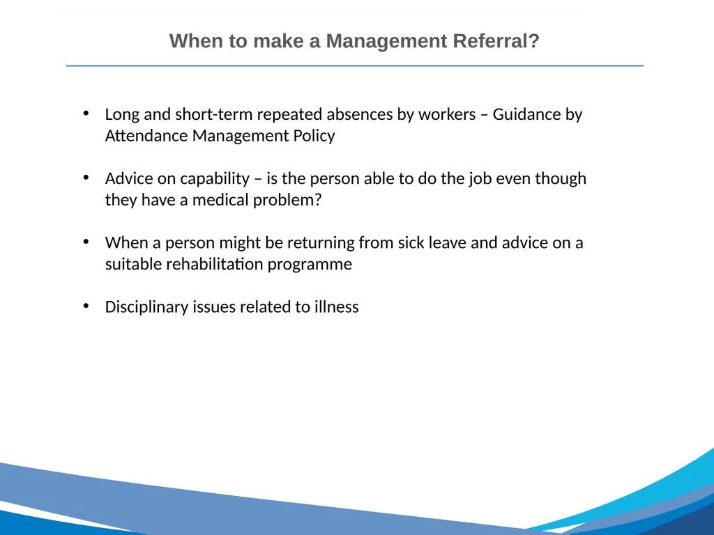 Cohort Training Management Referrals Introduction - slide 6 of 22