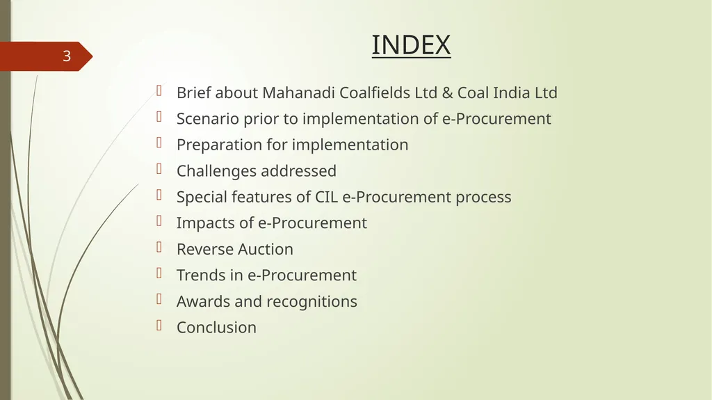Successful Implementation of eProcurement system - slide 3 of 19