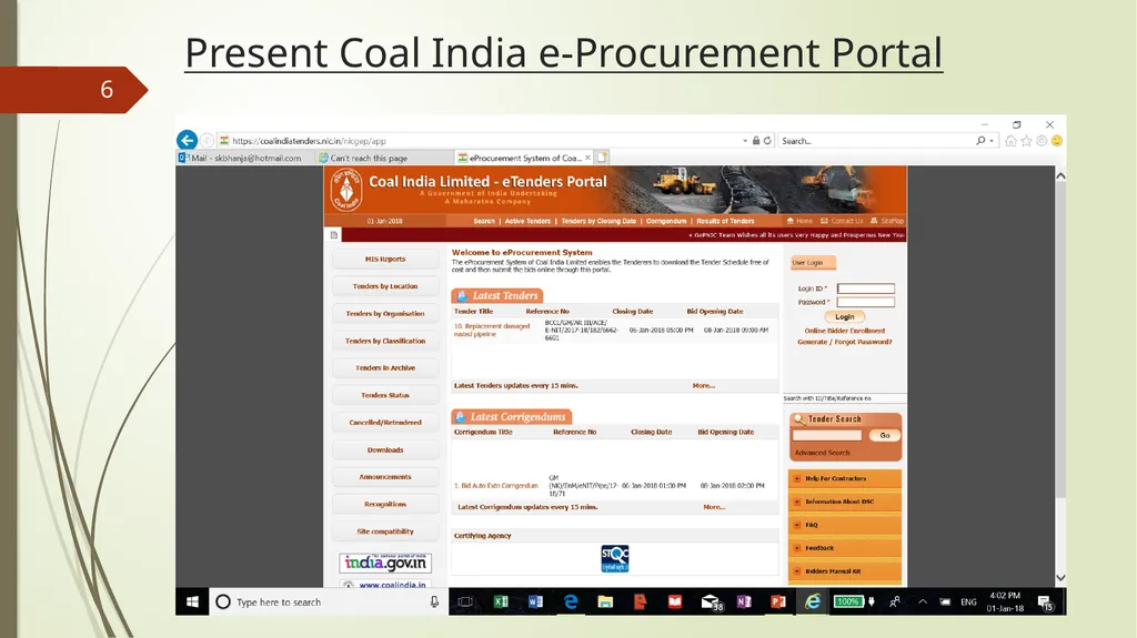 Successful Implementation of eProcurement system - slide 6 of 19