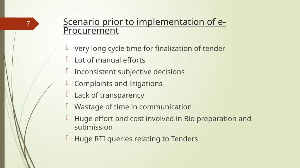Successful Implementation of eProcurement system - slide 7 of 19