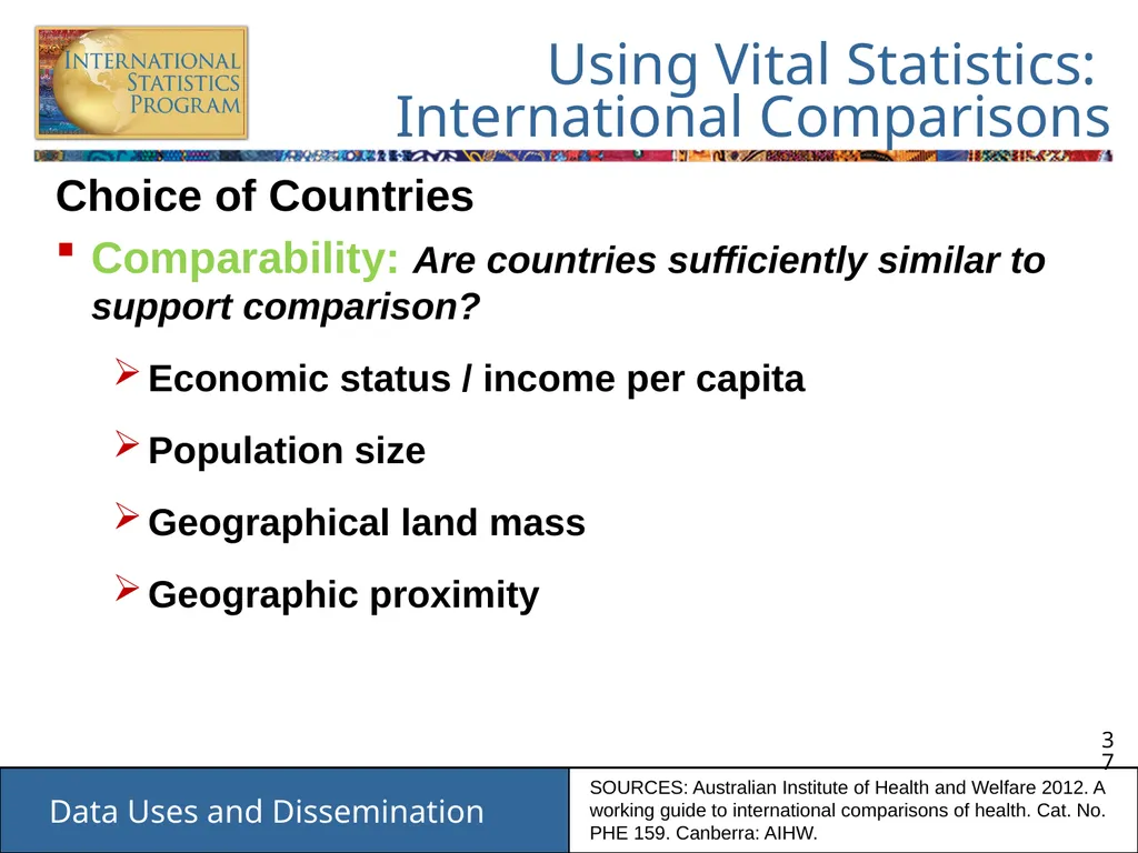 Data Uses and Dissemination These materials have - slide 37 of 53