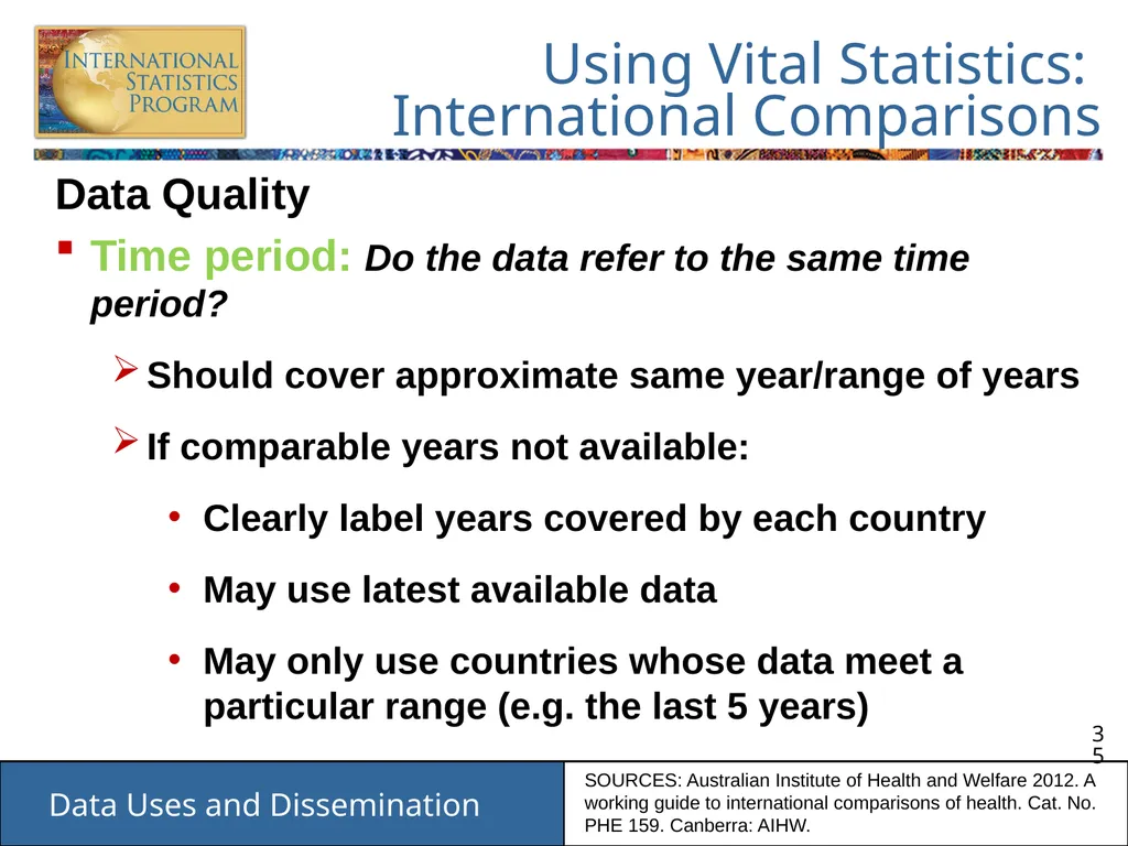 Data Uses and Dissemination These materials have - slide 35 of 53