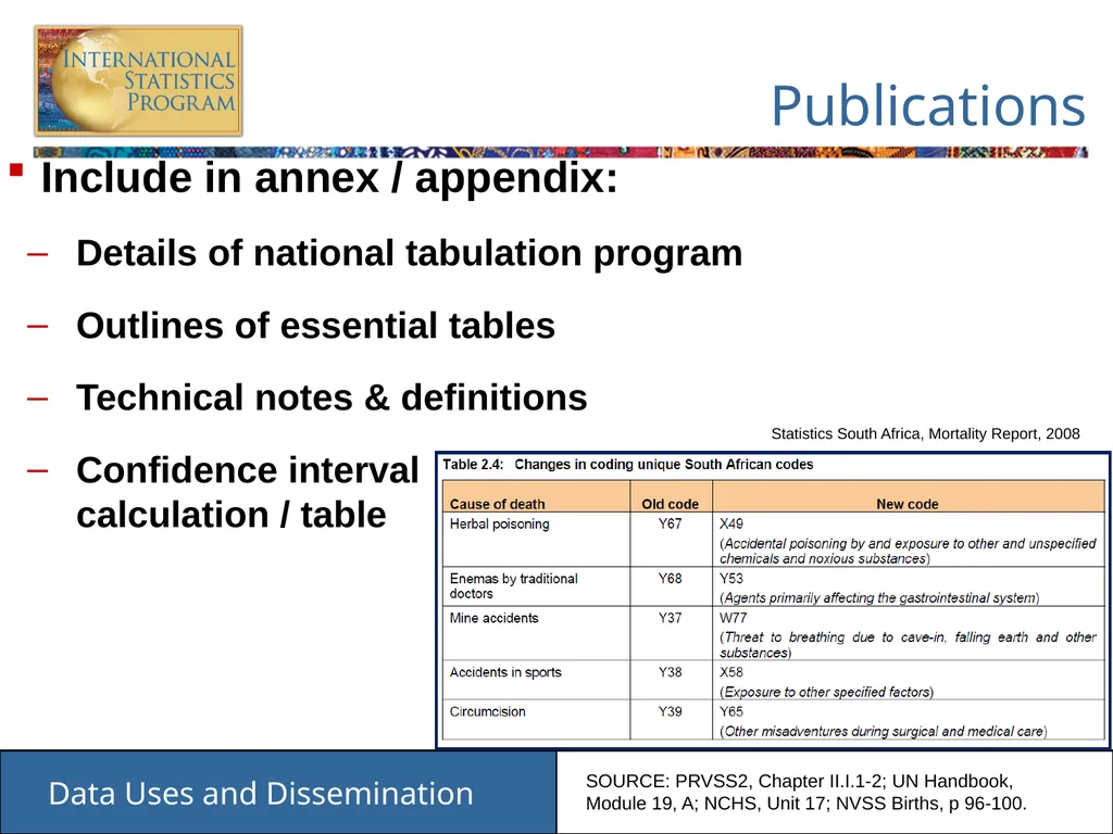 Data Uses and Dissemination These materials have - slide 8 of 53