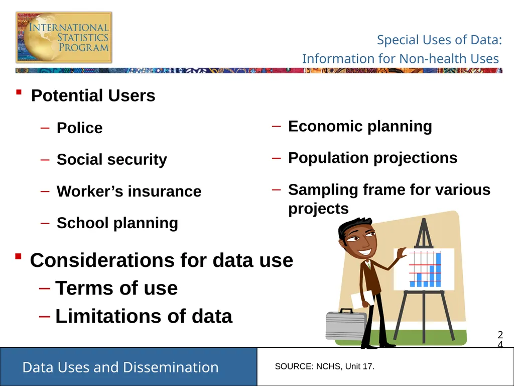 Data Uses and Dissemination These materials have - slide 24 of 53