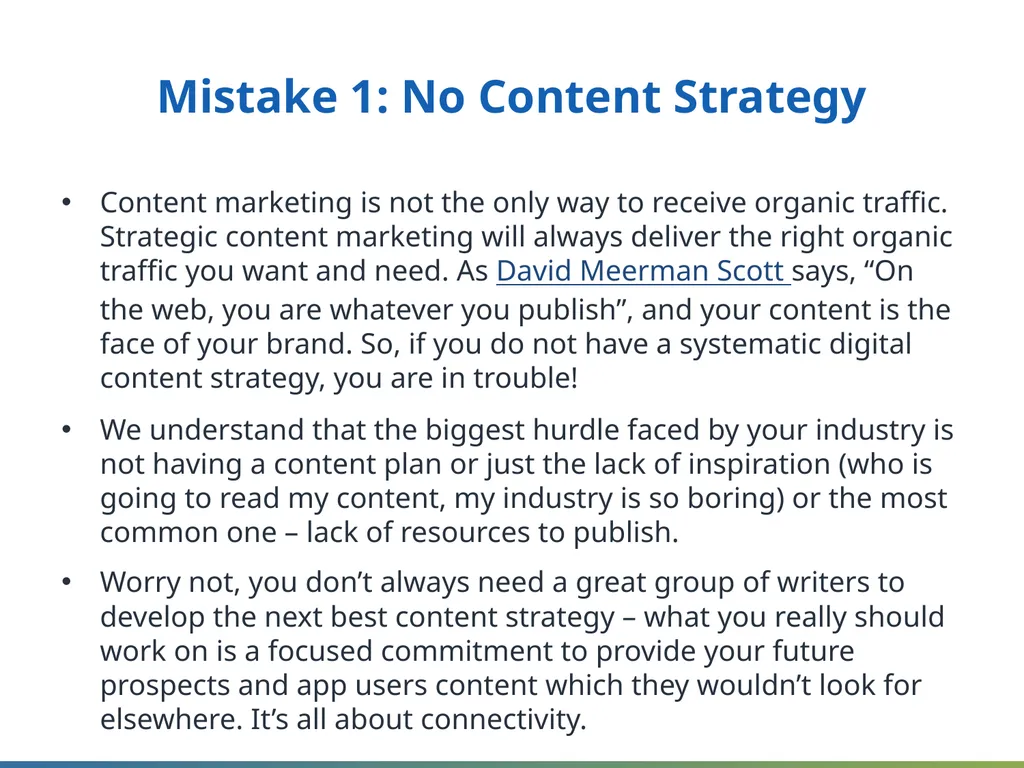 5 Biggest App Marketing Pitfalls Are you making - slide 8 of 21