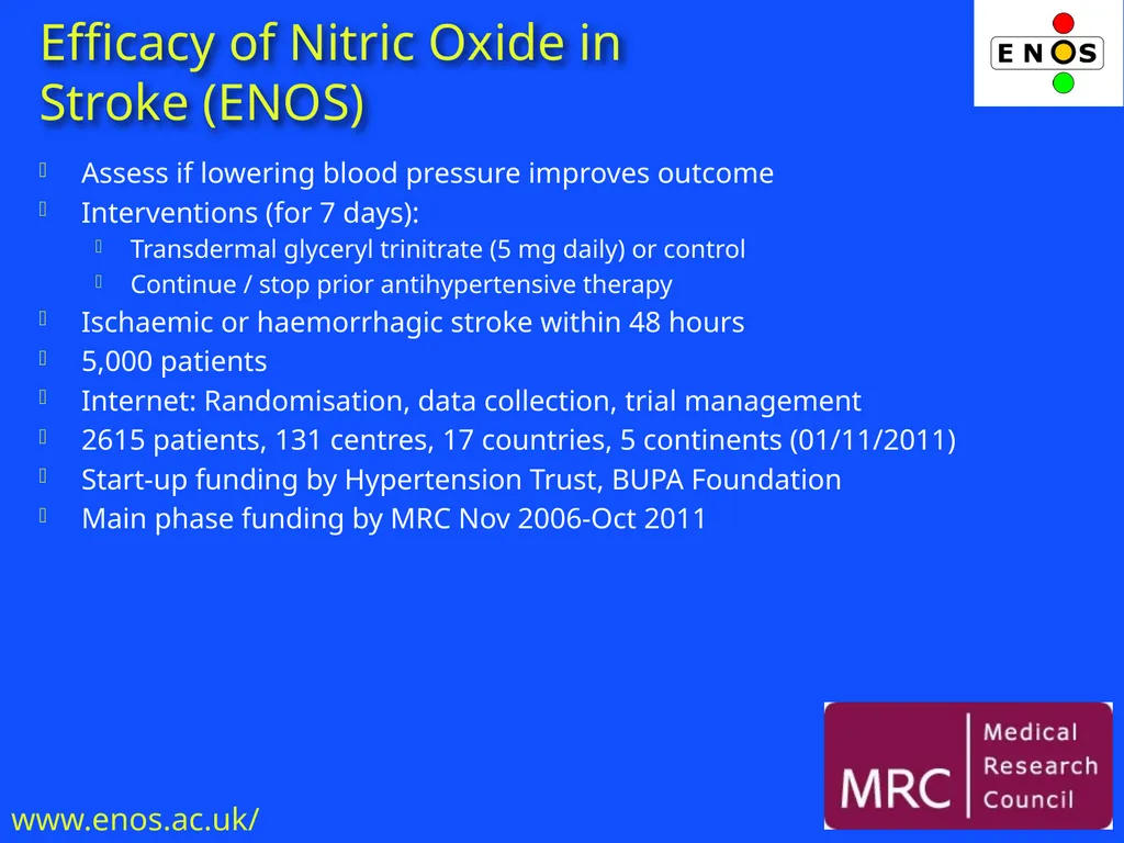 RAPID INTERVENTION WITH GTN IN HYPERACUTE STROKE - slide 13 of 28