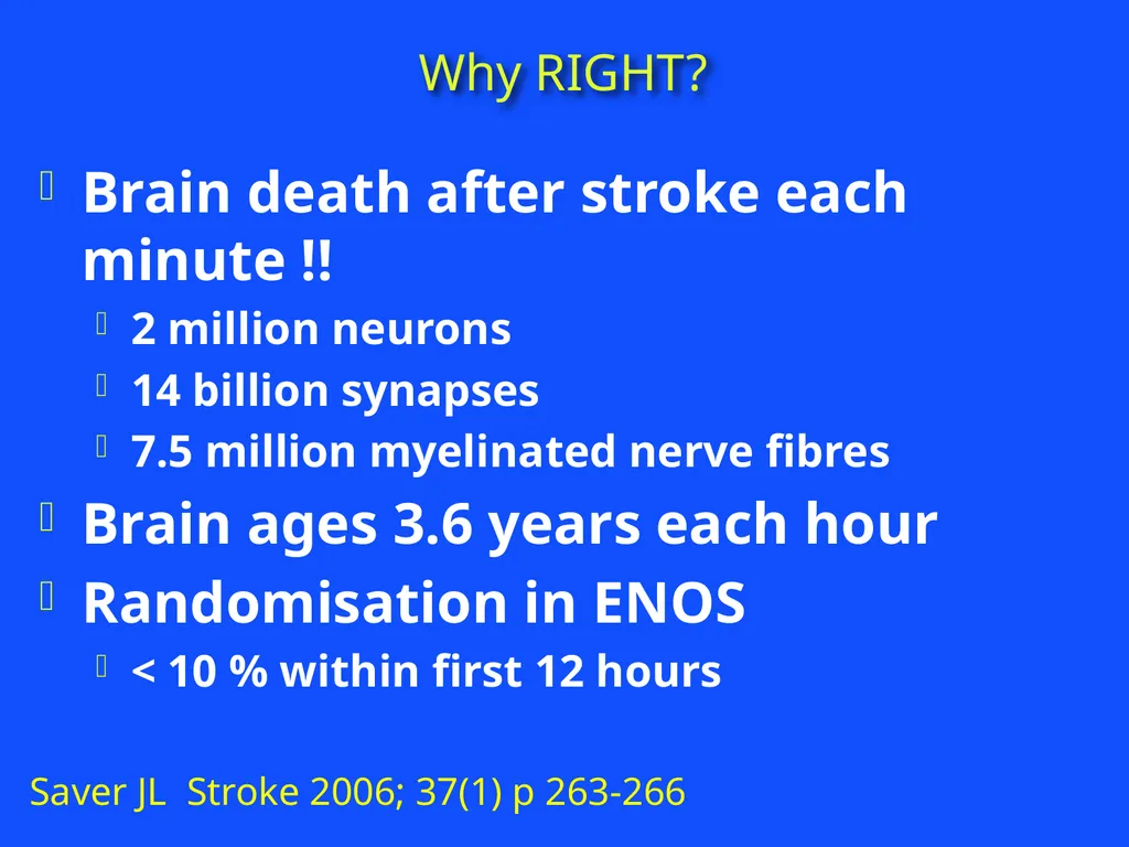 RAPID INTERVENTION WITH GTN IN HYPERACUTE STROKE - slide 14 of 28