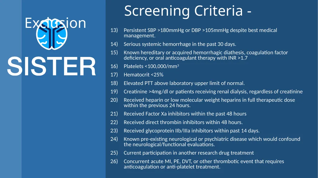 Strategy for Improving Stroke Treatment Response - slide 9 of 51