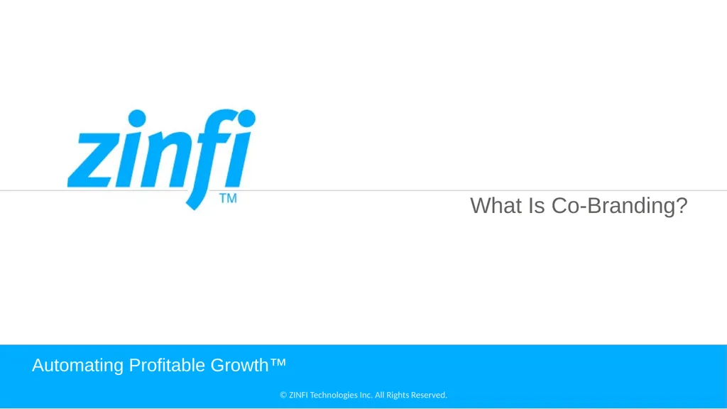 What Is Co-Branding? Automating Profitable Growth™ - slide 1 of 6