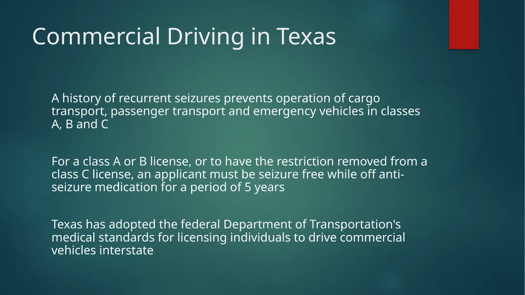 Epilepsy and Driving What Parents Should Know - slide 8 of 20