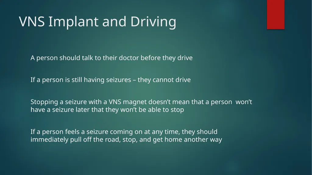 Epilepsy and Driving What Parents Should Know - slide 13 of 20