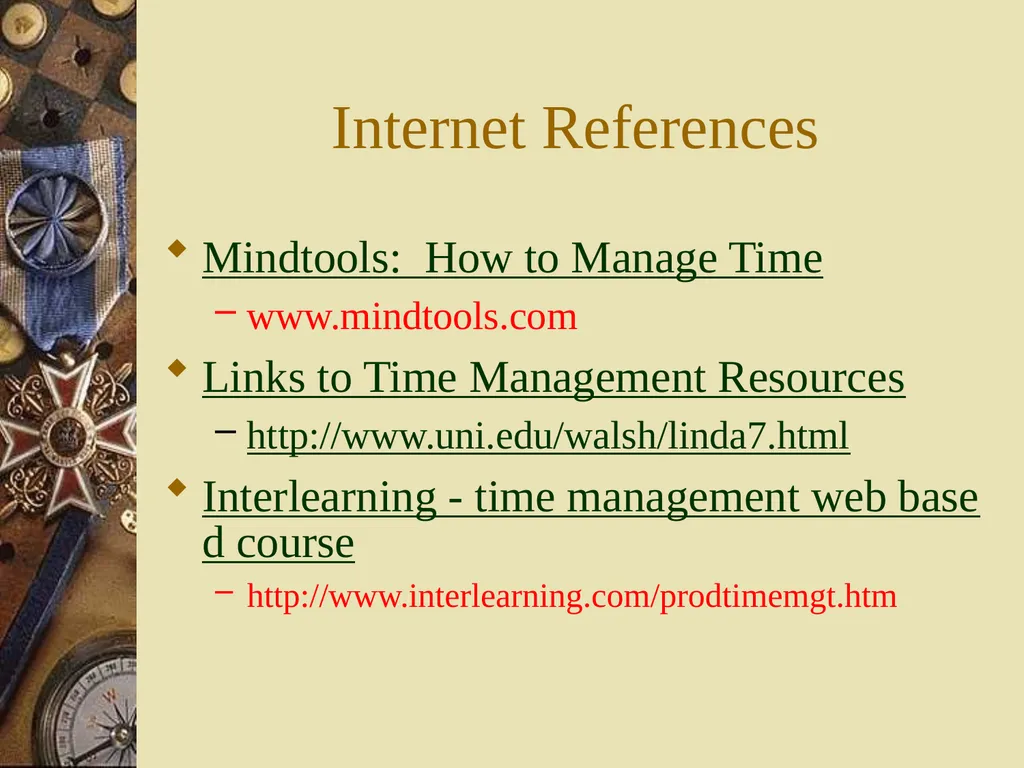 Now what: Mastering / Managing self and time - slide 21 of 21