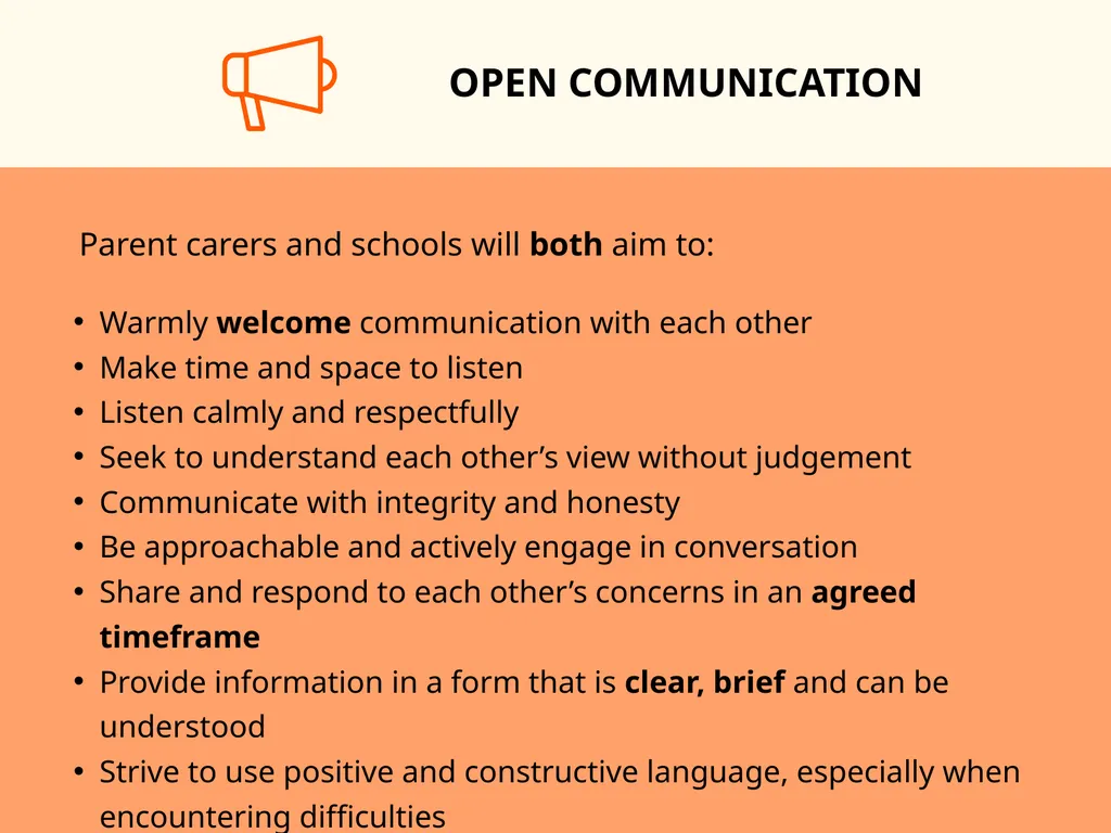 Our cornerstones OPEN COMMUNICATION EQUAL - slide 3 of 6