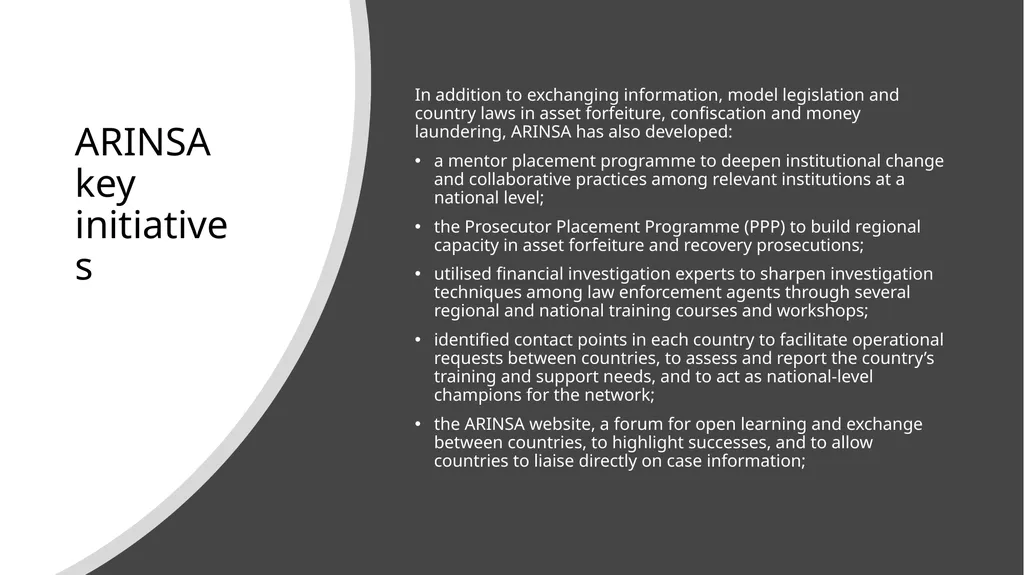 Asset Recovery and Forfeiture in Africa Hermione - slide 28 of 39