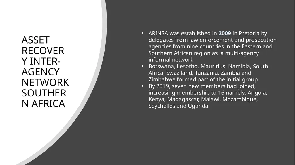 Asset Recovery and Forfeiture in Africa Hermione - slide 29 of 39