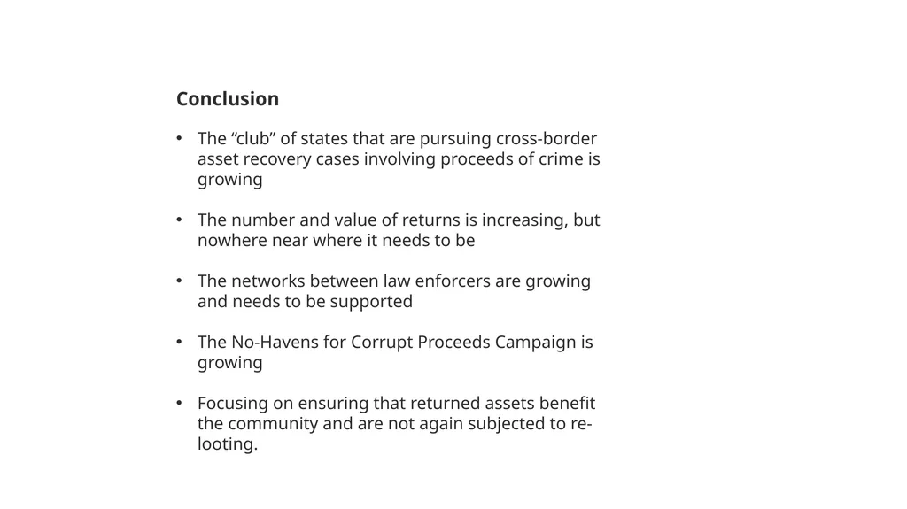 Asset Recovery and Forfeiture in Africa Hermione - slide 33 of 39