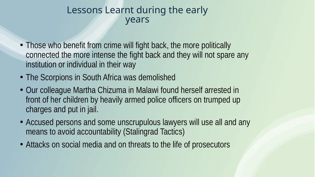 Asset Recovery and Forfeiture in Africa Hermione - slide 11 of 39