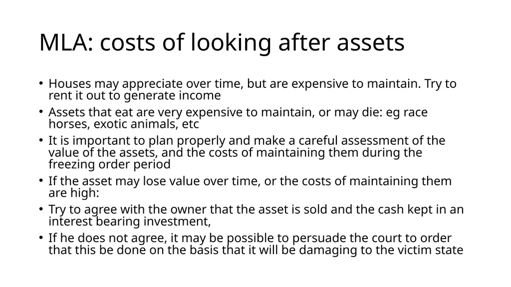 Asset Recovery and Forfeiture in Africa Hermione - slide 25 of 39