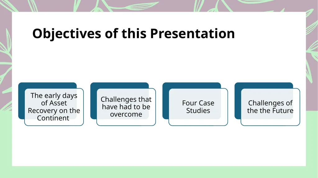 Asset Recovery and Forfeiture in Africa Hermione - slide 2 of 39