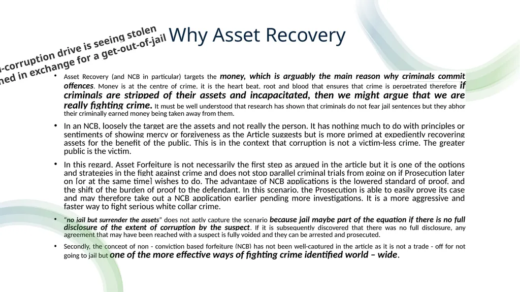 Asset Recovery and Forfeiture in Africa Hermione - slide 4 of 39