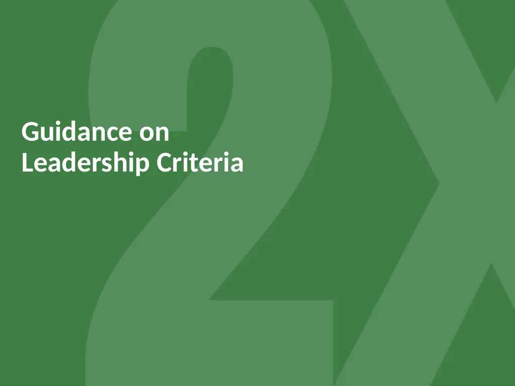 Guide to the 2X Criteria Version 2.0 June 2022 - slide 28 of 70