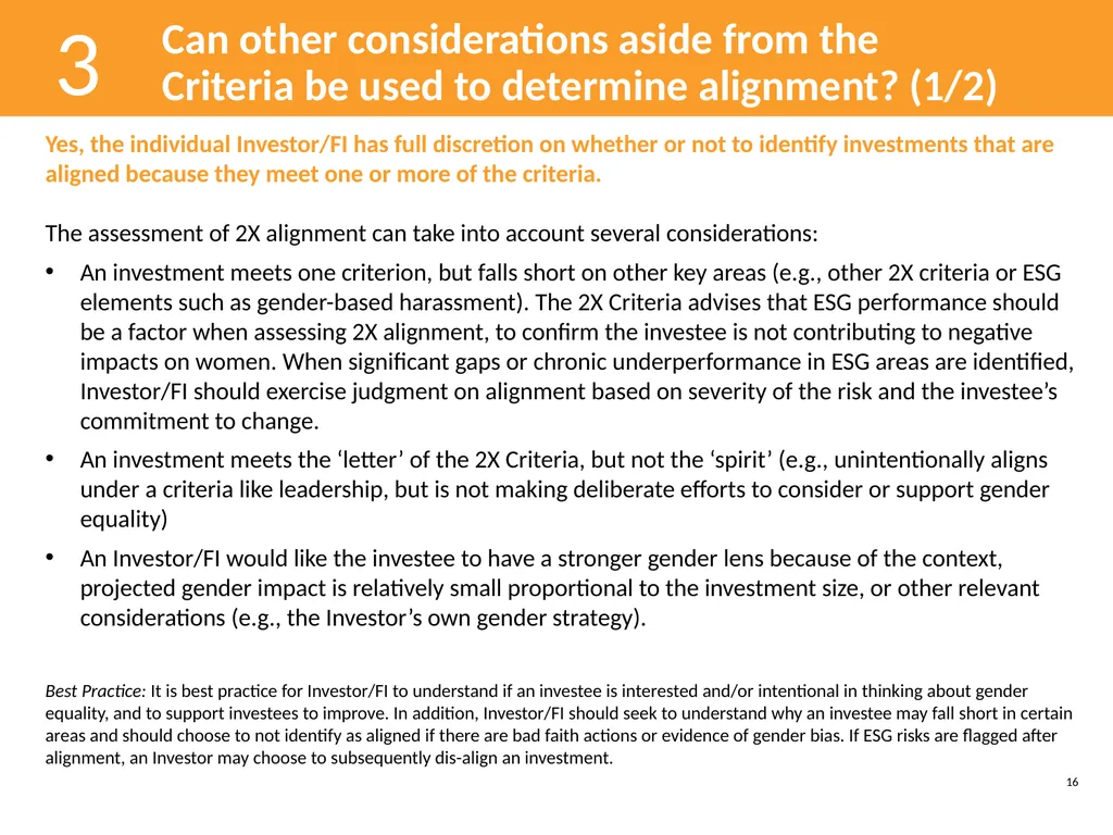 Guide to the 2X Criteria Version 2.0 June 2022 - slide 16 of 70