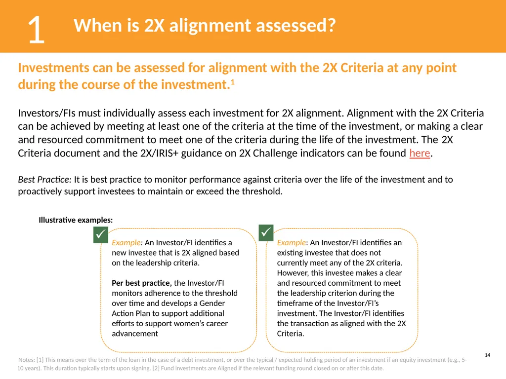 Guide to the 2X Criteria Version 2.0 June 2022 - slide 14 of 70