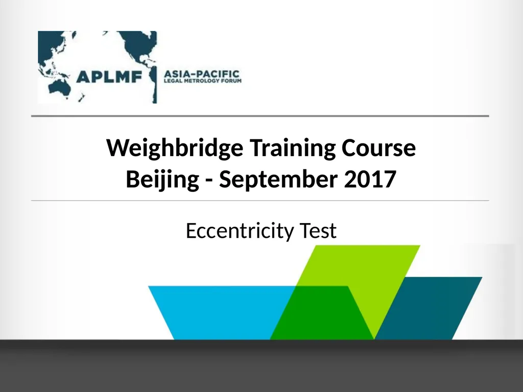 Weighbridge Training Course Beijing - September - slide 1 of 23
