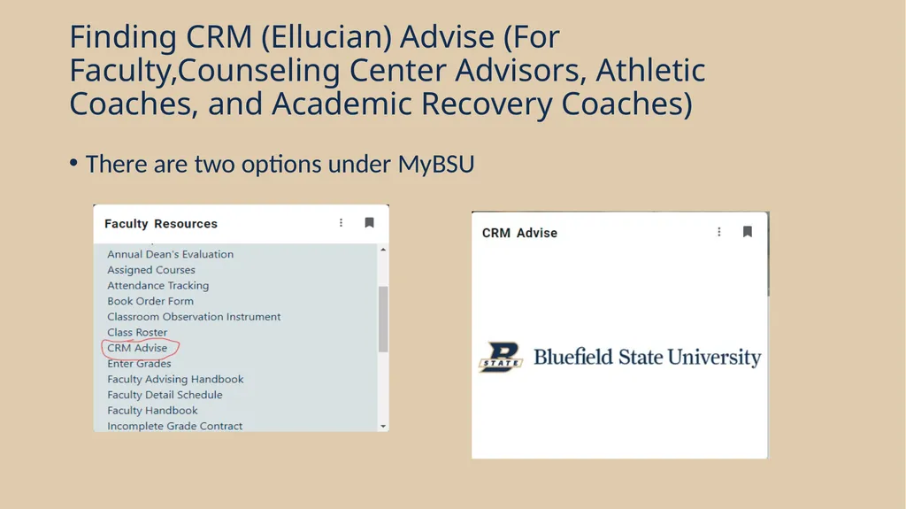 Ellucian Advise Training Introduction Faculty - slide 3 of 11