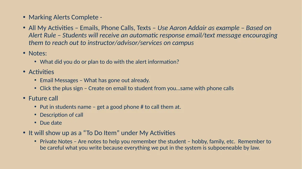 Ellucian Advise Training Introduction Faculty - slide 8 of 11