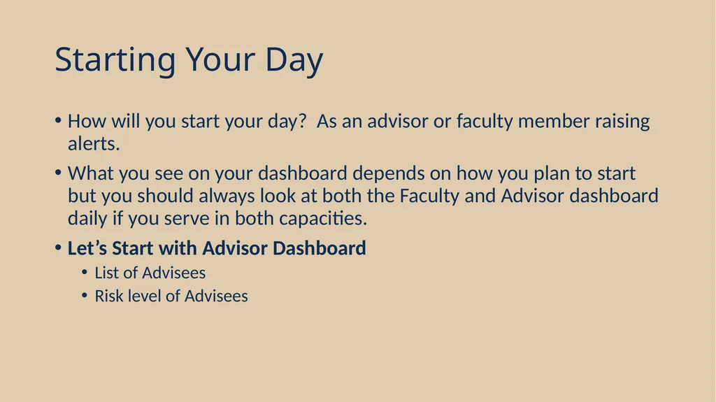 Ellucian Advise Training Introduction Faculty - slide 6 of 11