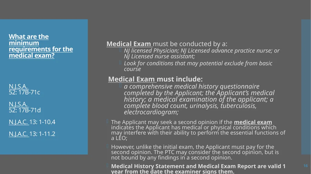 Law Enforcement Licensing AN OVERVIEW 1 SECTION I: - slide 16 of 76