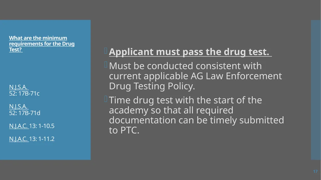 Law Enforcement Licensing AN OVERVIEW 1 SECTION I: - slide 17 of 76