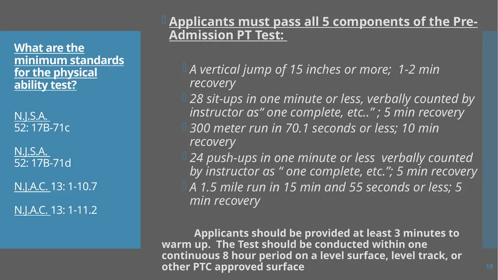Law Enforcement Licensing AN OVERVIEW 1 SECTION I: - slide 19 of 76