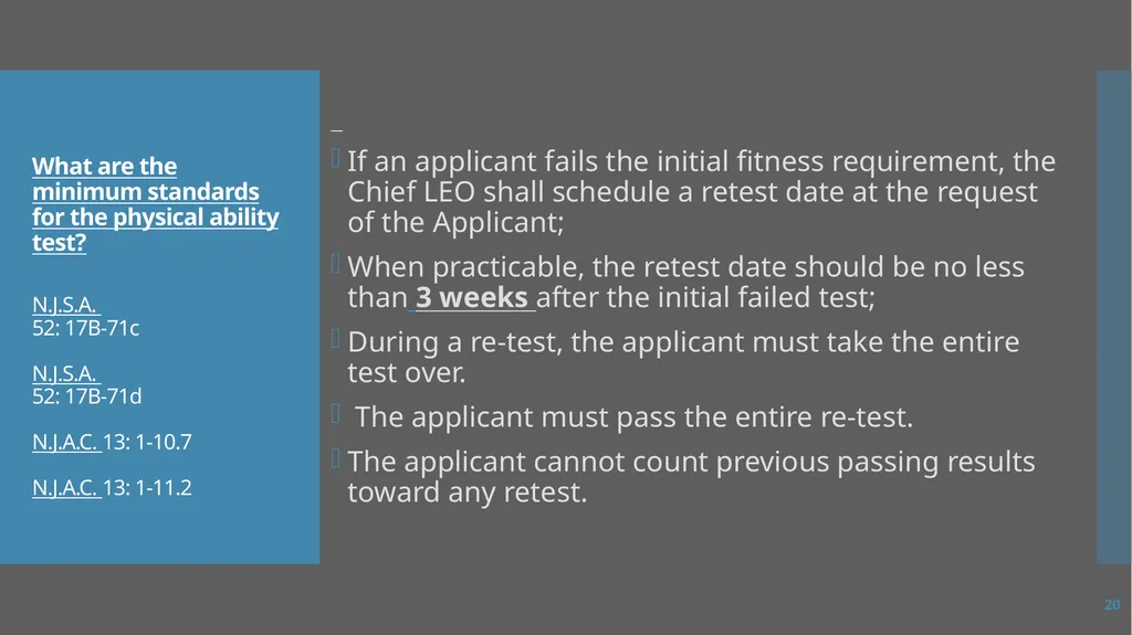 Law Enforcement Licensing AN OVERVIEW 1 SECTION I: - slide 20 of 76