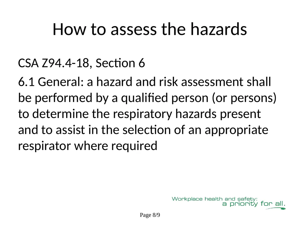 Respiratory Fit Testing Train the Trainer One part - slide 21 of 73